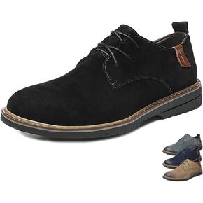 Men's Classic Lace Up Oxfords,Casual Leather Comfort Dress Shoes British Business Wing Tip Non-Slip Formal Shoes