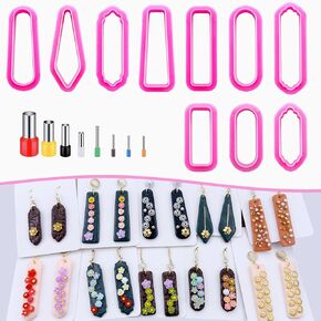 DAOGUAUNG 18pcs Polymer Clay Earring Cutters, Different Shapes, Clay Cutters for DIY Polymer Clay Jewelry, Earring Cutters for Polymer Clay (Style - A)