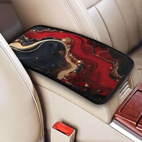Universal Car Center Console Cushion Pad, Star Wolf Soft Waterproof Car Center Console Cover Auto Armrest Seat Box Cover Protector for Most Vehicle SUV Truck Car