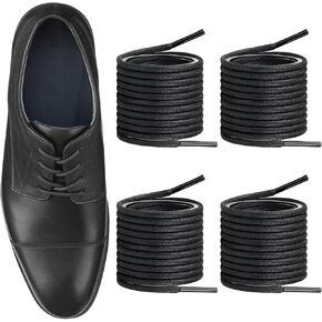 Endoto 2 Pairs Shoelaces for Johnston Murphy Waxed Round Shoe Laces Replacement Dress Oxford Shoes Strings