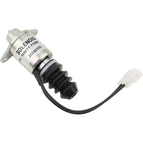 12V Fuel Shut Down Solenoid Compatible with Yanmar Engine 2YM15 3YM30 3JH5E 4JH4E 129271-77950 1503SP-12ETS