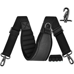 ZINZ 3D Air Cushion 58 inch Strap for Bags with Fixed Ultra-Thick Padded Breathable, Universal Strap with Double Adjustable Buckles and Swivel Hooks for D-ring Bags,Blue