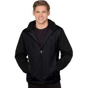 AFC Men's Mid Weight Nylon & Fleece Jacket Water Resistant Coat in 3x & 4x