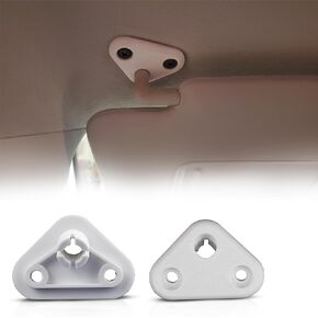 SplashNColor Sun Visor Mount Replacement Clip for Subaru Forester 2008-2018 & Impreza 2010, Outback Crosstrek Sun Visor Mounting Bracket Holder Cover, Left/Right Side Easy Installation (Two Clips)