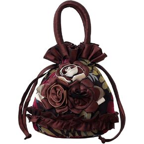 Womens Ladies Handbag Drawstring Bucket Bag Coin Purses Key Bags Cash Money Phone Pouches