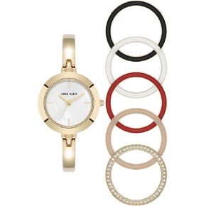 Anne Klein Women's Bangle Watch and Interchangeable Bezel Set