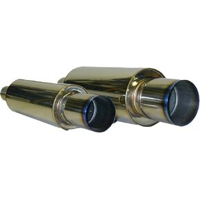 HKS 34005-FK001 Universal Stainless Hi-Power Ti Muffler