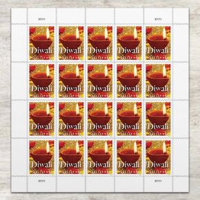 Diwali (2 Sheets of 20) Forever Postage Stamps Hindu Deepavali 2016 Scott #5142