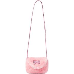 Toddlers Lovely Hairy Shoulder Bags Kids Girls Messenger Bags Mini Cell Phone Case Holder Small Purse Clutch Cross Body Handbags