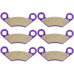 OCPTY Brake Pads Fit for Polaris Predator 500 2003 2004 2005 2006 2007, for Polaris Predator 500 Troy Lee Edition 2004 2005 2006, Front and Rear (Carbon Fiber)