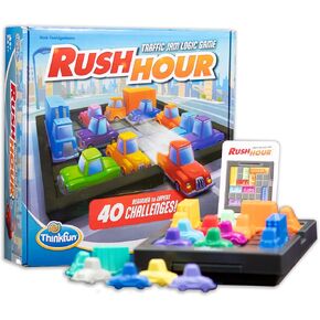 ThinkFun Rush Hour Traffic Jam Logic Game - Engaging STEM Toy for Kids Age 8 and Up | Enhances Reasoning & Planning Skills | Over 20 Awards Winner | Trusted Worldwide Seller for Over 20 Years