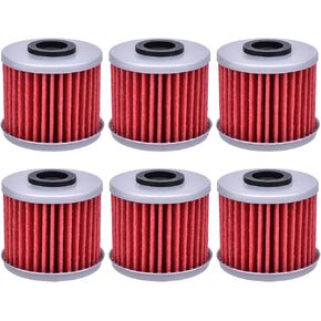6pcs HF117 Oil Filter 15412-MGS-D21 for Honda SXS1000 Pio/neer 1000 2016-2024 Ta/lon 1000 2019-2024