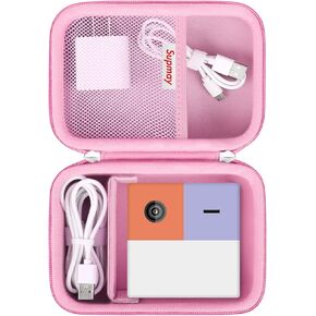 Hard Carrying Case Compatible with Nex Playground Game System, Indoor Family Game Night, Video Games Storage Holder with Mesh Pocket fit HDMMI Power Cord, Camera Privacy Cover, Black