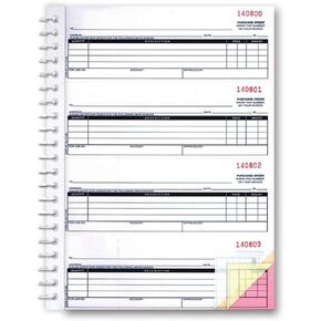 Purchase Order Book (3-Part Forms) (Book of 200 POs)