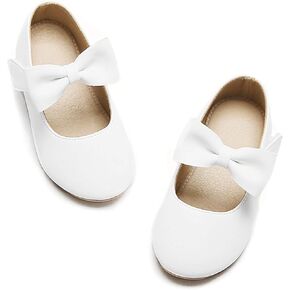 Felix & Flora Toddler Little Girls Dress Shoes - Flower Girls Mary Jane Flats Ballet Shoes Party Wedding