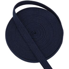 OLYCRAFT 5.5 Yards/5M Dark Blue Ito Sageo Wrapping Cord 0.5 Inch Wide Silk-Cotton Blend Sword Handle Cord Tsukamaki Sageo Wrapping Cord for Japanese Samurai Katana Swords Handle Rope