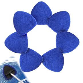7 Pack Upgrade Car Windshield Cleaner Tool Bonnets, Microfiber Cloths for Inside Windshield Cleaning Tool Pads, Interior Windshield Cleaner Tool Replaceable Cleaning Bonnets, Fit 6.5", Blue