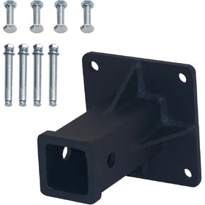 Bolt-On Hitch Wall Mount for 2 inch Receiver Storage, Hitch Wall Mount 2 Inch Opening Hitch Receiver Plate,Heavy Duty Towever Hitch Extender for Tractor Lawn Mower, Max Load 20,000LBS