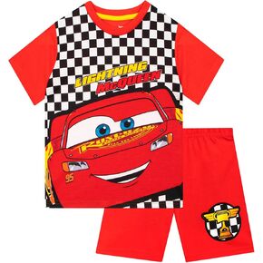 Disney Cars Boys Summer Pajamas | Lightning McQueen Pajamas | Boys' Pajama Sets