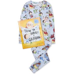 Books to Bed Boys' Book and Long Sleeve Printed Pajama Set