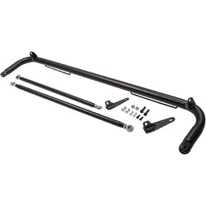 49" Universal Racing Harness Bar Stainless Steel Safety Seat Belt Chassis Roll Rod Black for Ford Honda Mitsubishi and more, Works with All 4-Point, 5-Point and 6-Point Seat Belts Black