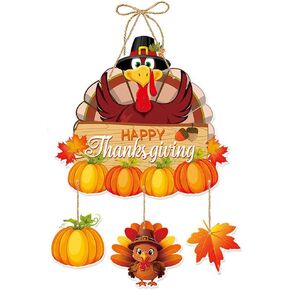 Thanksgiving Decor, Turkey Decor, Happy Thanksgiving Turkey Door Hanging, Turkey Decorations, Thanksgiving Door Decorations, Thanksgiving Door Sign, Fall Decorative, Pumpkin Maple Leaf