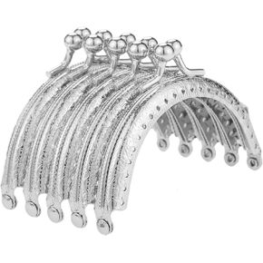 Mtsooning 10PCS Metal Purse Frames, 3.3Inch Arch Bag Clasp, Antique Coin Kiss Clasp Lock for DIY Craft Bag Leather Bag Handbag Tailors