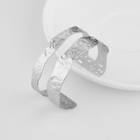 HZMAN Cuff Bracelets for Women Wide Bangle Bracelet Adjustable Open Wrist Cuff Bracelet Jewelry Gift in Saudi Arabia