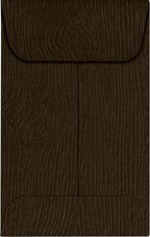 LUXPaper #1 Coin Envelopes | 2 1/4" x 3 1/2" | Oak Woodgrain | 68lb. Text | 50 Qty in Saudi Arabia