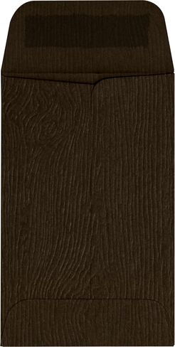 LUXPaper #1 Coin Envelopes | 2 1/4" x 3 1/2" | Oak Woodgrain | 68lb. Text | 50 Qty in Saudi Arabia
