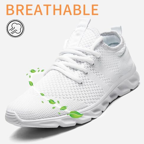 Oltyutc Tennis Gym Shoes for Women Lightweight Running Sneakers | Slip On Walking Footwear, Lightweight Breathable for All-Day Comfort, Suitable Outdoor Indoor Light Sports in Saudi Arabia