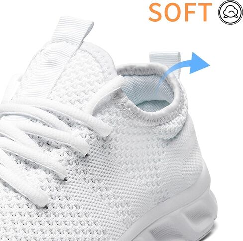 Oltyutc Tennis Gym Shoes for Women Lightweight Running Sneakers | Slip On Walking Footwear, Lightweight Breathable for All-Day Comfort, Suitable Outdoor Indoor Light Sports in Saudi Arabia
