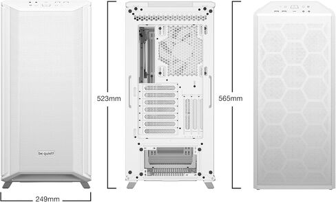 be quiet! Dark Base 701 | Midi Tower PC Case | Mesh Front | Airflow Optimized | 3 Pre-Installed Silent Wings 4 Fans | ARGB Lighting with Controller | Tempered Glass | PWM and ARGB Hub | White | BGW59 in Kuwait