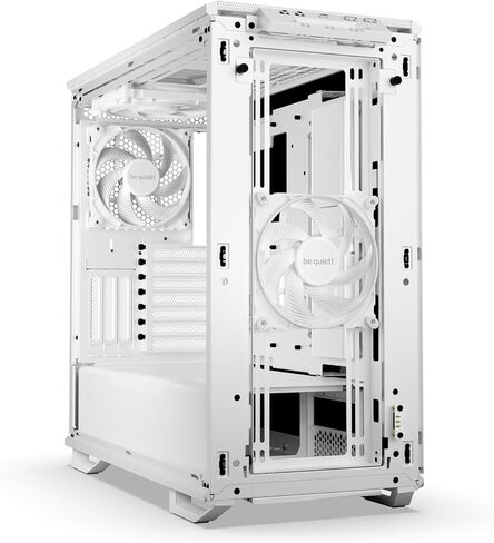 be quiet! Dark Base 701 | Midi Tower PC Case | Mesh Front | Airflow Optimized | 3 Pre-Installed Silent Wings 4 Fans | ARGB Lighting with Controller | Tempered Glass | PWM and ARGB Hub | White | BGW59 in Kuwait
