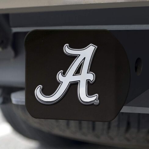 FANMATS 21024 Alabama Crimson Tide غطاء معدني أسود مع شعار معدني كروم ثلاثي الأبعاد - شعار أساسي in Saudi Arabia
