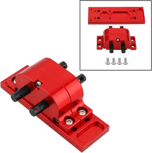 علبة نقل معدنية من سبيكة معدنية مع لوحة تثبيت لمحور SCX10 D90 1/10 RC الزاحف 1/14 أجزاء ترقية شاحنة جرار تاميا (تيتانيوم) in Saudi Arabia