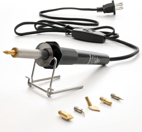 Arteza Wood Burning Kit, 1 Pyrography Pen, 6 Interchangeable Tips, 300–400°C, 25W, Heat Shield and Stand, for Beginners, Intermediates, and Hobbyists in Saudi Arabia