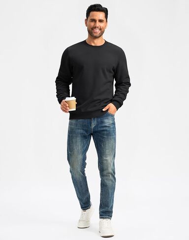 G تدريجي شيربا بلوزات مبطنة للرجال الصوف Crewneck البلوز البلوز القمصان الدافئة لفصل الشتاء in Kuwait