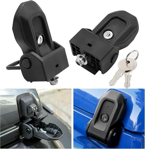Engine Hood Latches with Key Replacement for Jeep Wrangler JL 2 Door 4 Door 2018-2023(2Pcs) in Saudi Arabia