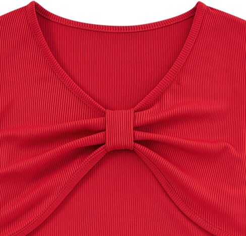Girls 2 Piece Outfits Adjustable Shoulder Strap Cami Dress with Long Sleeve Blouse Top Set for 5-12 Years in Saudi Arabia
