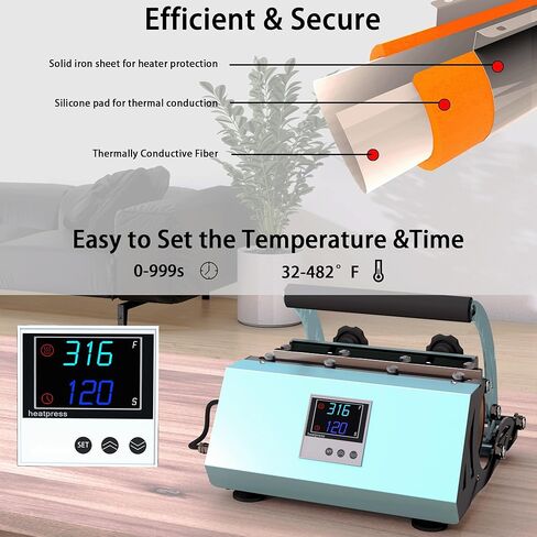 XDOVET Tumbler Heat Press Machine for 20oz-30oz Sublimation Blanks Tumblers Press, 11-16oz Mug Press, Coffee Mugs Cup Press Glass Water Bottle DIY Heat Transfer in Kuwait