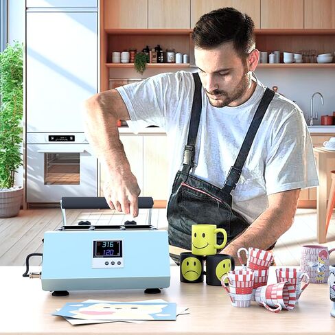 XDOVET Tumbler Heat Press Machine for 20oz-30oz Sublimation Blanks Tumblers Press, 11-16oz Mug Press, Coffee Mugs Cup Press Glass Water Bottle DIY Heat Transfer in Kuwait