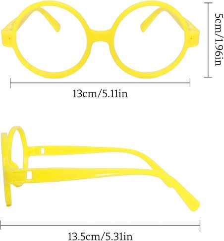 قطعتان من الشارب والحواجب الصفراء مع نظارات مضحكة ذاتية اللصق للحواجب والشارب للبالغين، ملحقات أزياء تنكرية لحفلات الهالوين in Kuwait