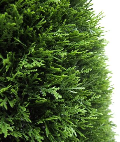 Vickerman 24" Artificial Potted Cedar Teardrop Shaped Bush - Realistic Faux Cedar Topiary Decoration - for Indoor/Outdoor Use - Reliable and Durable in Saudi Arabia