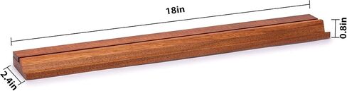 Yellow Mountain Imports Classic Chestnut Color Wooden Mahjong Game Racks with Pushers, 18 Inches - Set of 4 (Includes Magnetically Attached Mahjong Pushers) in Kuwait
