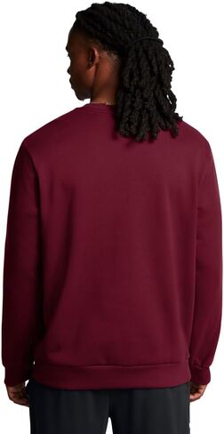 Under Armour Men's Project Rock Red One No Lift No Gift Crew Neck Sweatshirt in Saudi Arabia