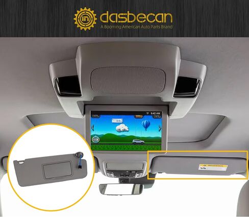 واقي الشمس من جانب السائق الأيسر من Dasbecan متوافق مع Honda Pilot 2017-2021 Honda Ridgeline 2018-2020 استبدال 83280-TG7-A12ZB بديل حاجب الشمس in Saudi Arabia