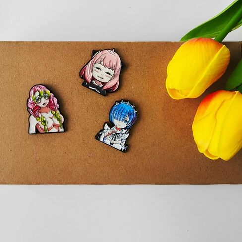 Anime Enamel Pin Lovely Character Brooch Lapel Pin Anime Enamel Badge for Backpacks Clothes Teens Collectors Fans in Saudi Arabia
