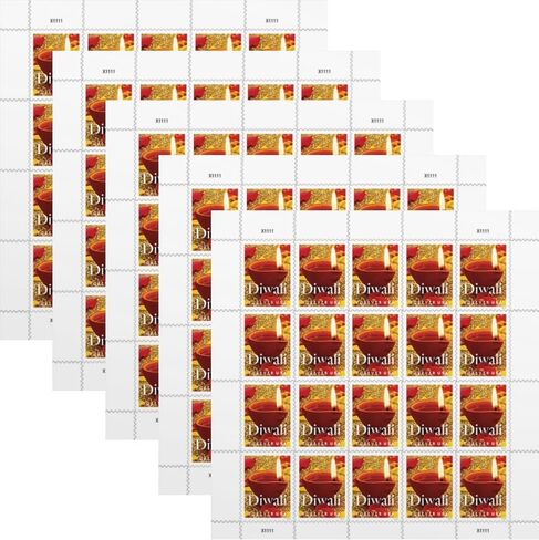 Diwali (2 Sheets of 20) Forever Postage Stamps Hindu Deepavali 2016 Scott #5142 in Saudi Arabia