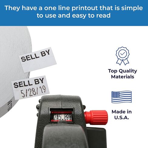 Perco Best by Labels for Monarch 1131 Price Gun - 8 Rolls, 20,000 Marking Labels in Saudi Arabia